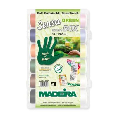 Madeira Sensa Green No.40 Smartbox (18 Farben/ 1000 m) Quilt- und Stickgarn