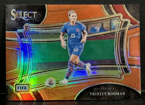 2023-24 Panini Select FIFA - Field Level Orange Prizm #224 Trinity Rodman /49