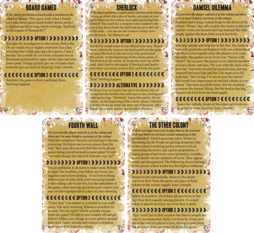 Juegos de Sombrero a Cuadros - Dead of Winter BGG Crossroads Promo - Imagen 2 de 2
