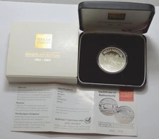 SUPERB WELLS FARGO 150th ANN. 1 Troy oz.999 Silver PROOF Round w/Box&CoA