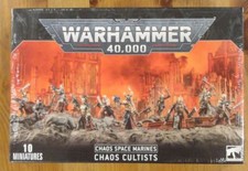 Warhammer 40,000 40K Chaos Space Marines Chaos Cultists Miniatures GAW43-88