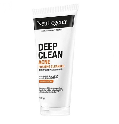 2x Neutrogena Deep Clean Acne Foam Cleanser facial cleansing beautiful 100g - Picture 4 of 6