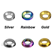Titanium M6 Washer Spacer Bicycle Disc Brake Caliper Bolts Screw For MTB Bike