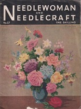 Needlewoman und Needlecraft Mag #57 Jan 1954 mit Original Transfers ~ abgebildet