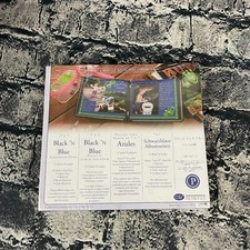 2004 Creative Memories 7X7 BLACK  BLUE Pages Scrapbook Pages