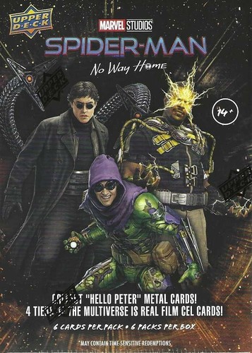 2023 Upper Deck Spider-Man No Way Home Factory Sealed Blaster Box - Bild 4 von 10