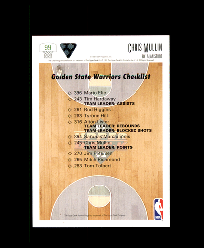 1991-92 Upper Deck Basketball Singles Pick List Golden State Warriors 76ers - Picture 2 of 32