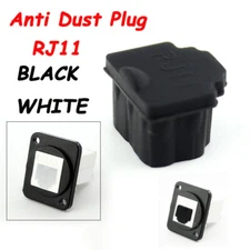 Anti Dust Plug Cover For RJ11 Plug Port Cap Waterproof Cover White Black