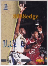 1996 SCORE BOARD RC AUTO: MALIK ROSE - AUTOGRAPH DREXEL/CHARLOTTE HORNETS ROOKIE