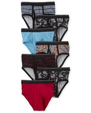 The Children's Place Boys L Video Game Briefs 7-Pack Fin Gray  New
