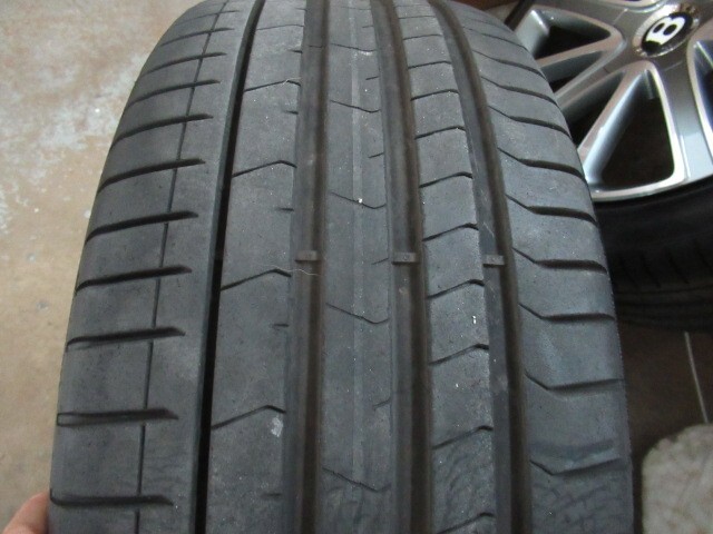 BENTLEY CONTINENTAL GT GTC OEM FACTORY 21" WHEELS RIMS TIRES MACHINED/GREY