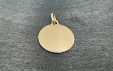 Pendentif Médaille Religieuse En Or 18 Carats (750/1000) - Poids 2,01g - Occasion à Vérifier