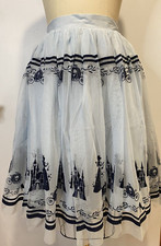 Her Universe Disney Cinderella Tulle Retro Skirt M Blue
