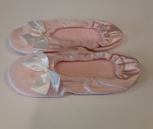 De colección Ecualizador Talla S Moño Satén Pantuflas Suelas de Gamuza Suaves y Cálidas - Imagen 2 de 6