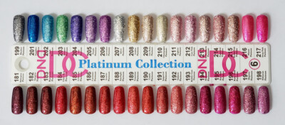 DND DC Platinum Glitter LED/UV Gel Polish - 0.6oz - New Colors 2024 - Pick Any!