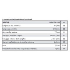 Cinghia Trapezoidale Coperta A79 13X2000 0.214kg SWR - Foto 3