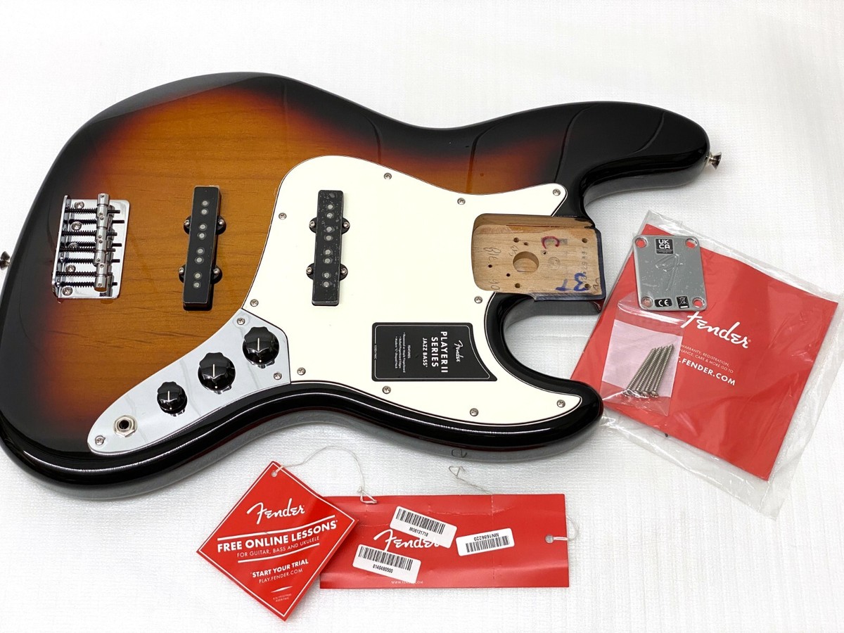 Genuine MIM PLAYER II Fender Jazz J Bass FULLY LOADED ALDER