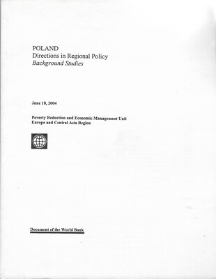 Poland : Directions in Regional Policy - June 18, 2004