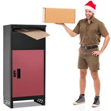 SUNYRISY Package Delivery Boxes with Lockable/Code Secure Compartment Parcel Box