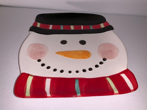 Coventry Pupazzo di Neve Spirito Vassoio Lavabile in Lavastoviglie Decorazione Natalizia 8" Nuovo - Foto 4 di 8
