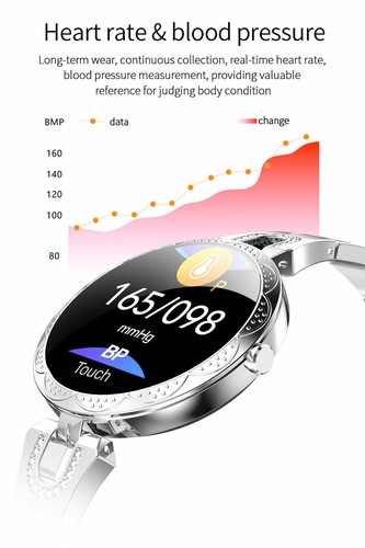 Women Smart Watch Heart Rate Blood Pressure Monitor Waterproof Female Bracelet - Picture 7 of 16