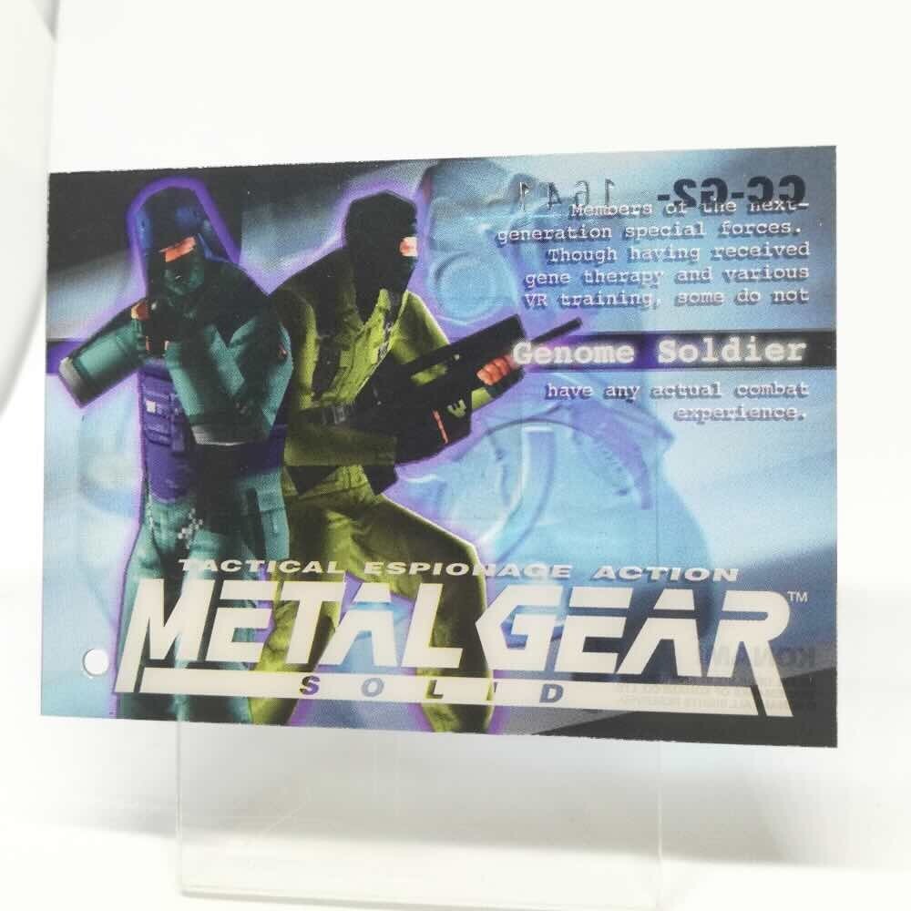 その他 L GEAR SOLID Trading Card #094 PIG 089 Genome soldier Metal Gear Solid Trading card Plastic Back