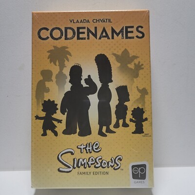 CODENAMES The Simpsons Family Edition Board Game USA Opoly Vlaada Chvatil SEALED