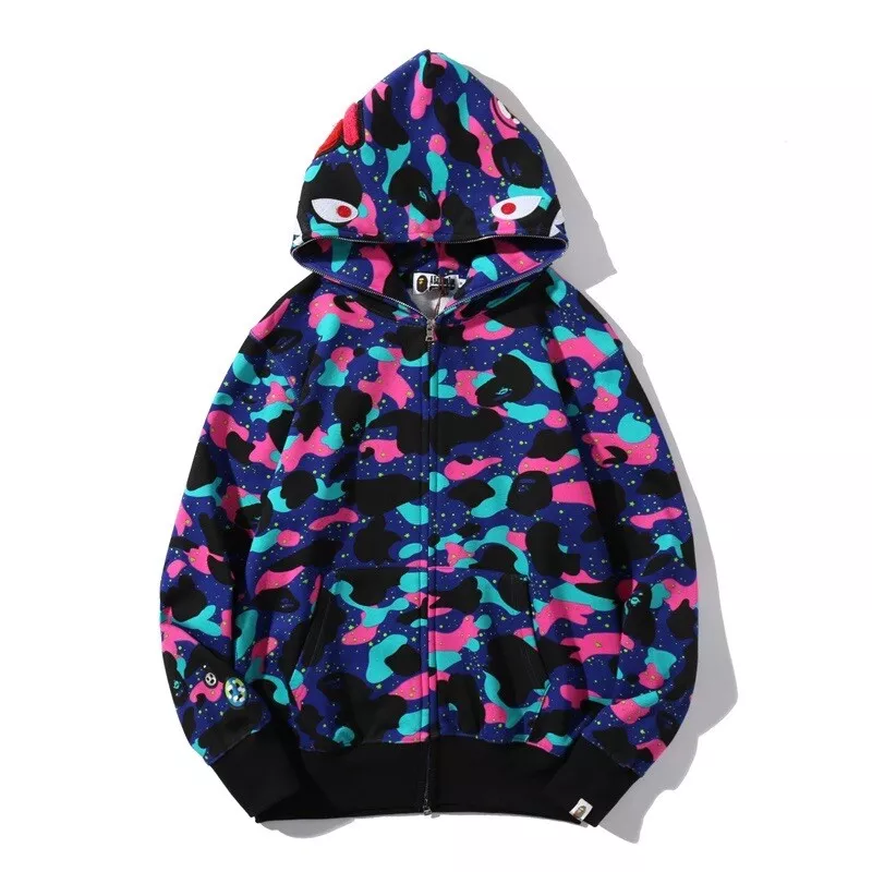 送料無料 BAPE KID CUDI SHARK FULL ZIP HOODIE