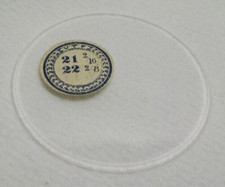 THICK GLASS POCKET WATCH CRYSTAL 21 2/16 REPLACEMENT PART NEW OLD STOCK C21