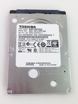 Toshiba MQ01ABF050H SSHD 8GB 500GB 5400RPM SATA Solid State Hybrid Drive