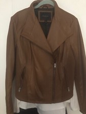 Marc New York By Andrew Marc Felix Stand Collar Leather Jacket