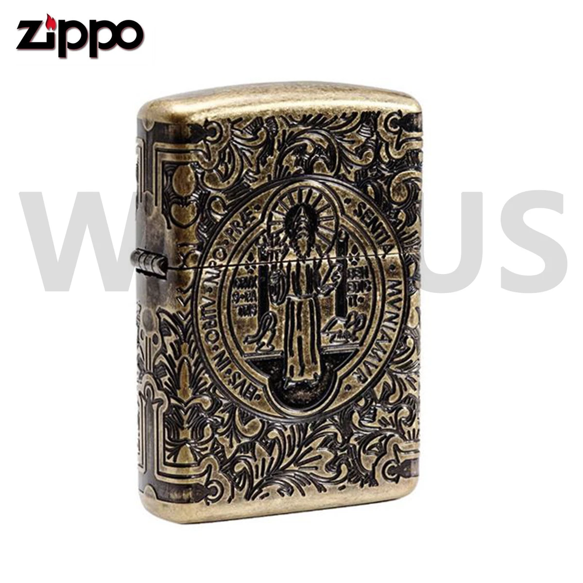 Zippo Constantine Windproof Armor St. Benedict Design Lighter 29719 New In  Box | eBay