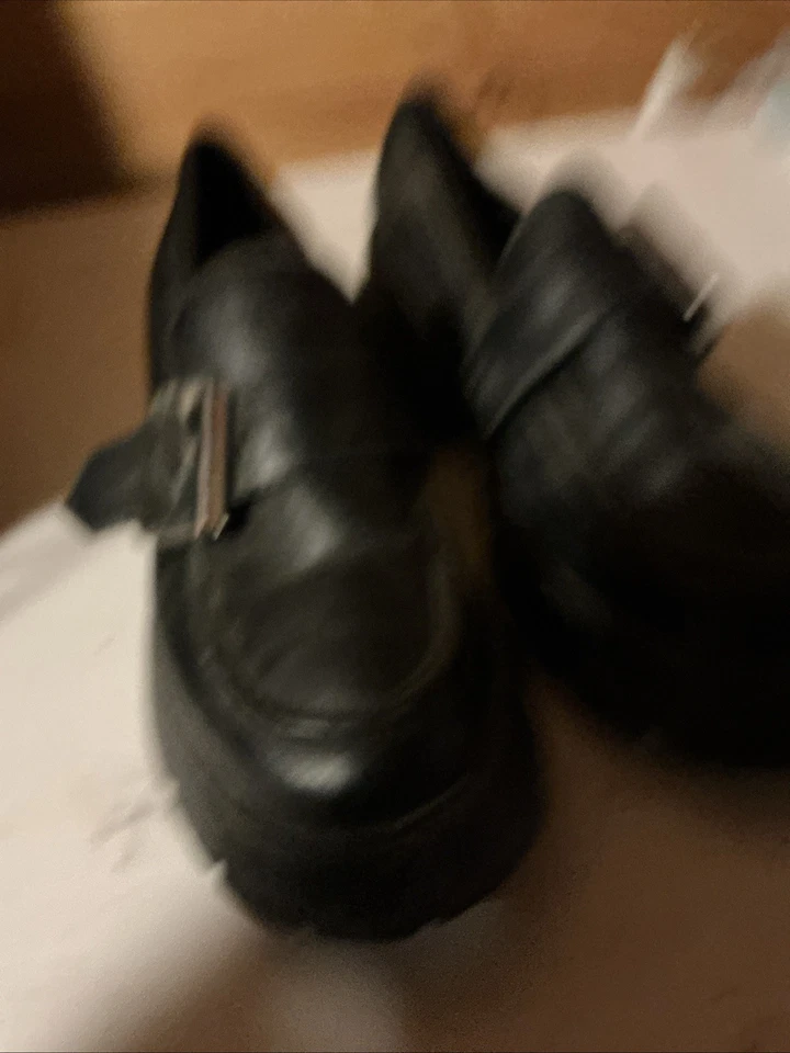 Mocasines Call It Spring negros - Mujer US 8.5 cuero con hebilla Foto 2 de 4