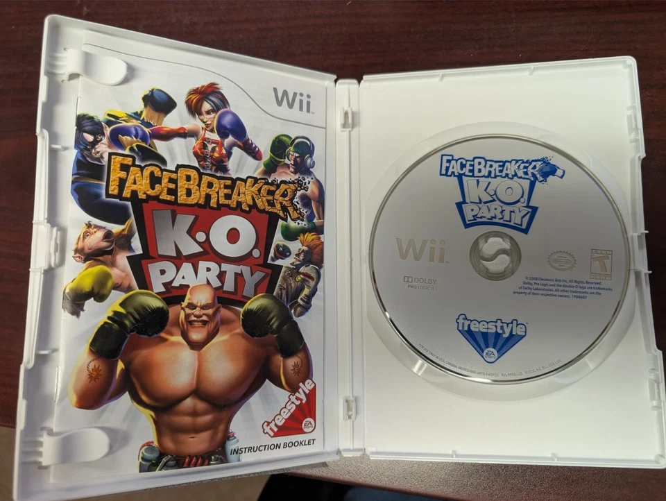 FaceBreaker K.O. Party (Nintendo Wii, 2008) COMPLETO CIB Foto 2 de 2