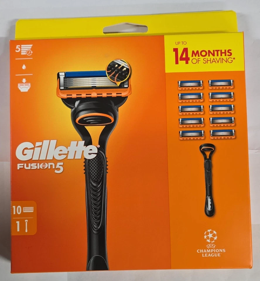 GILLETTE FUSION5 1 Razor & 10 blades