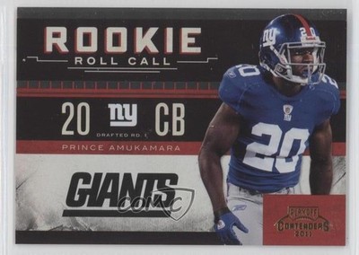 2011 Playoff Contenders Rookie Roll Call Gold 14/100 Prince Amukamara #23 RC 0f8