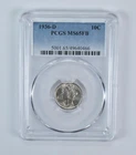 1936-D Mercury Dime MS65 FB PCGS Blue Label