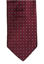 Brooks Brothers Makers Silk Necktie Maroon Blue Basket Weave Pattern Made In USA