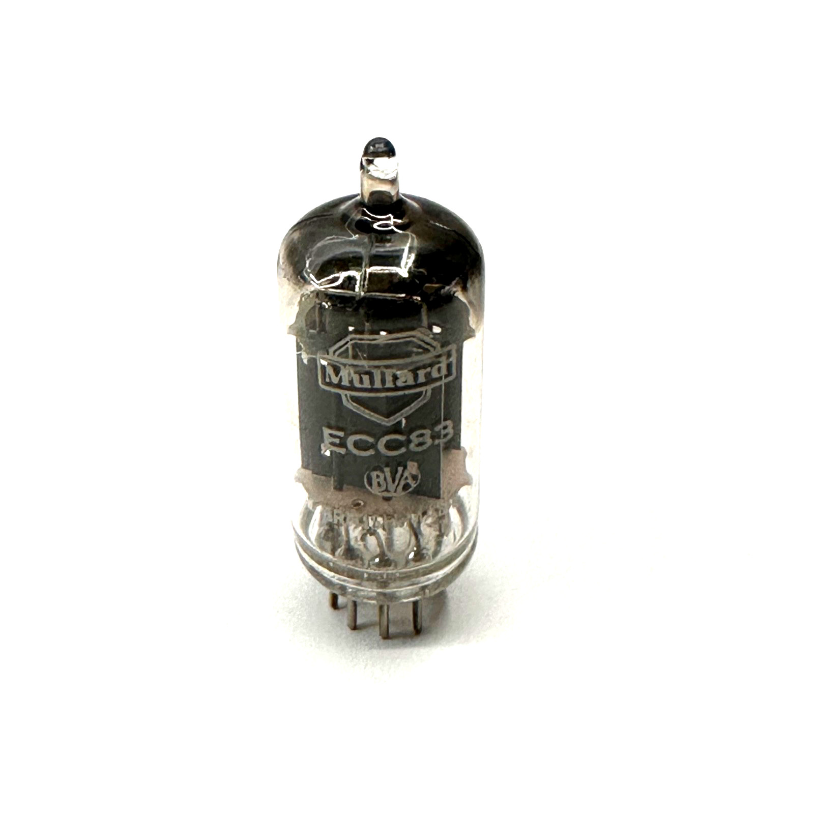 ECC83  Long Plate  Sqr. Gtr. on Sqr. Support  Mc1  Used  Mullard UK  (VT3)
