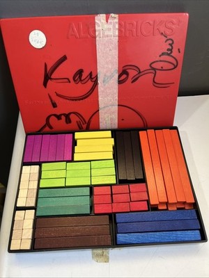 Algebricks, Algebra Tiles In Case. 10 Colors And Sizes, 126 Piece