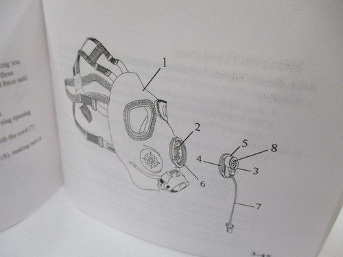 M40 GAS MASK OPERATOR'S MANUAL INSTUCTION BOOKLET M40A1 M42A2 TM-3-4240-346-10 - Picture 4 of 6