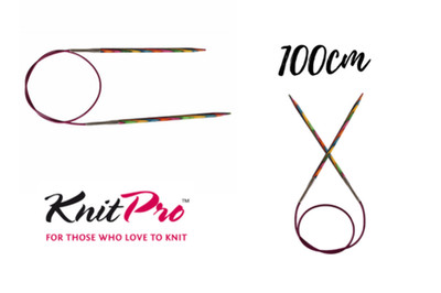 KnitPro Symfonie Fixed Circular Knitting Needles Wooden 100cm - Size: 2mm -12mm