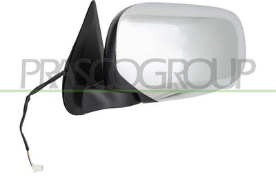Außenspiegel Links Chrom schwarz Für Mitsubishi L200 TRITON KJ KK KL 2014-