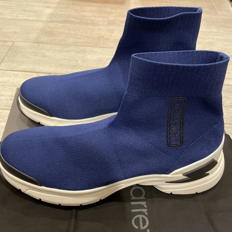 Talla EU42- Zapatilla deportiva calcetín Neil Barret Bolt BCT906-X9004 Foto 2 de 4