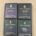 4 Vintage Atari Games #3 4 6 & 8 In The Tele-games Series. Atari 2600 Games