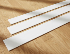 PVC COVER STRIP FLAT BAR TRIM  DOOR WINDOW ARCHITRAVE WHITE  236.22" / 6 M Roll