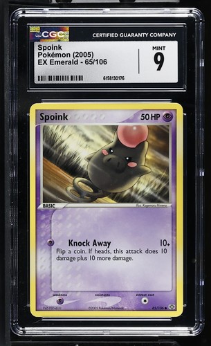 Spoink graded CGC 9 for sale on eBay