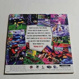 Sega NiGHTS into Dreams Sampler Sega Saturn 1996 NTSC-U/C Demo Sleeve 81063