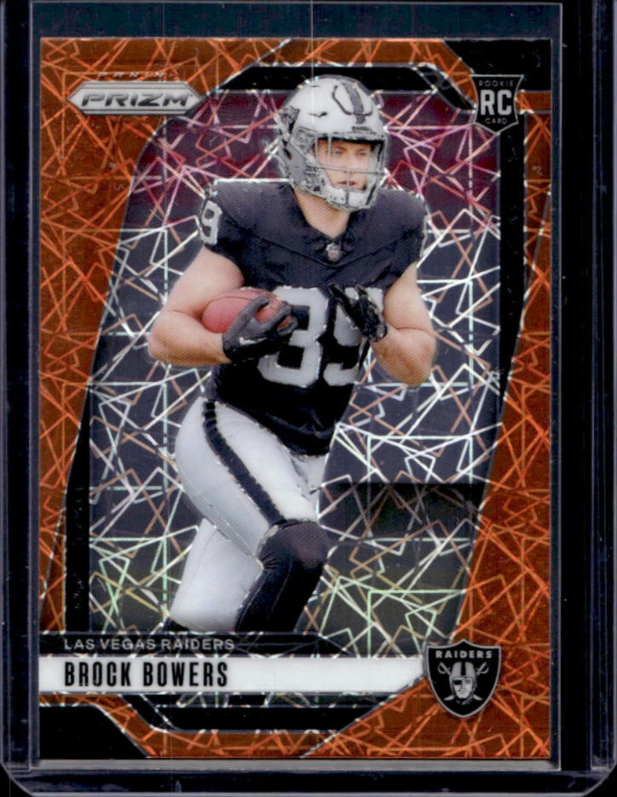 2024 Prizm Brock Bowers RC Lazer Rookie #315 Raiders