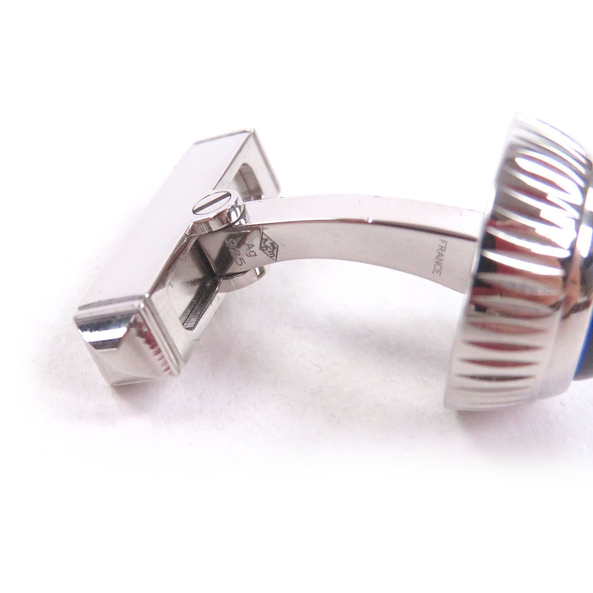 Excellent Cartier Cufflinks cufflinks Blue spinel Silver SV925